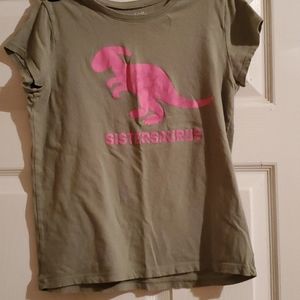 Olive green with hot pink